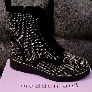 Madden Girl Combat Boots new
